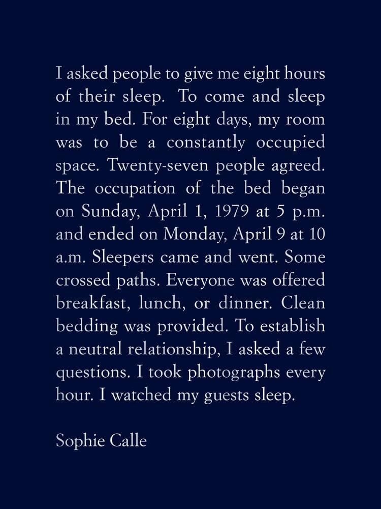 ソフィ・カル 写真集: SOPHIE CALLE: THE SLEEPERS