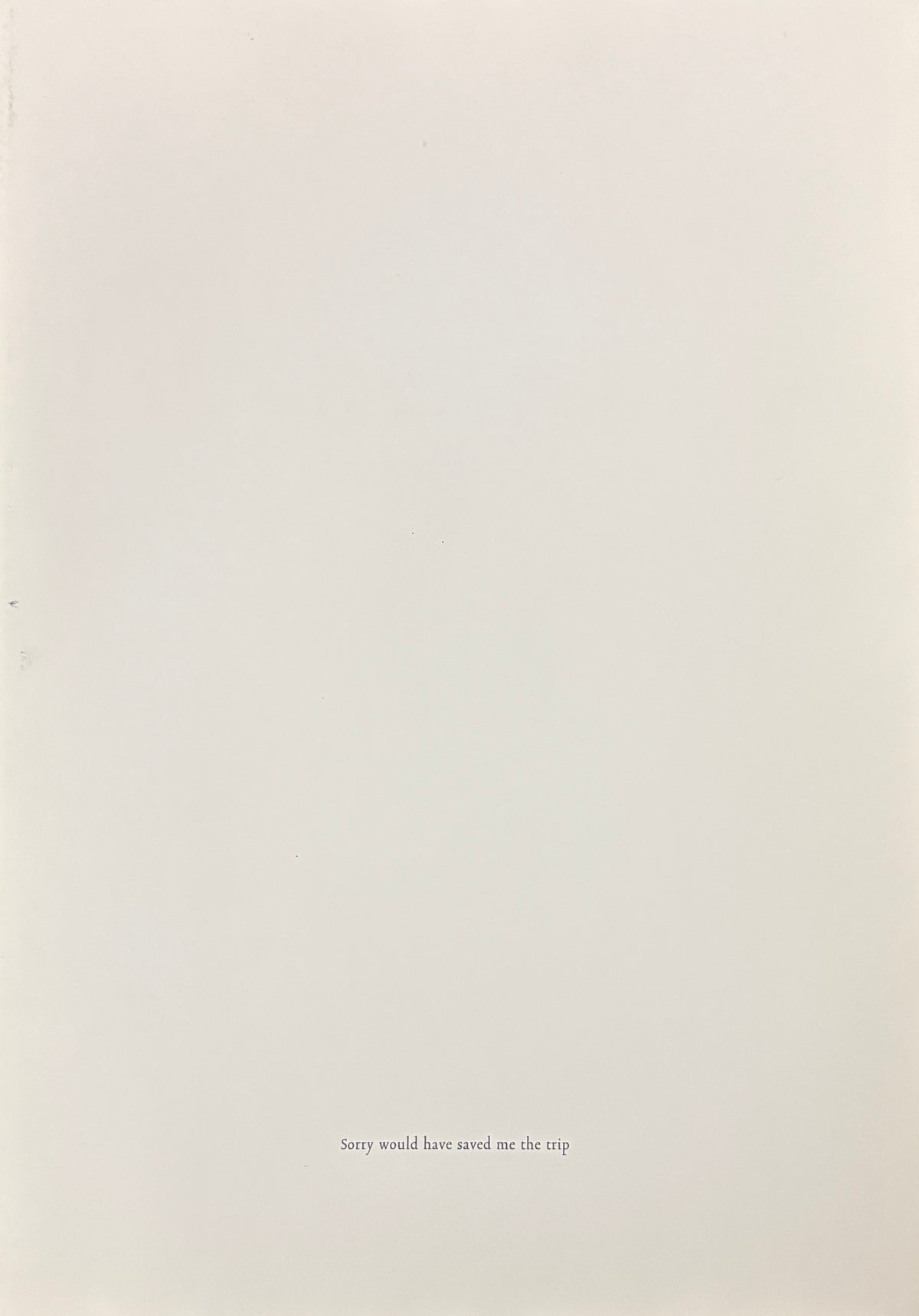 【古本】トーマス・ヴァンデンベルゲ 作品集: Thomas Vandenberghe: Sorry Would Have Saved Me the Trip