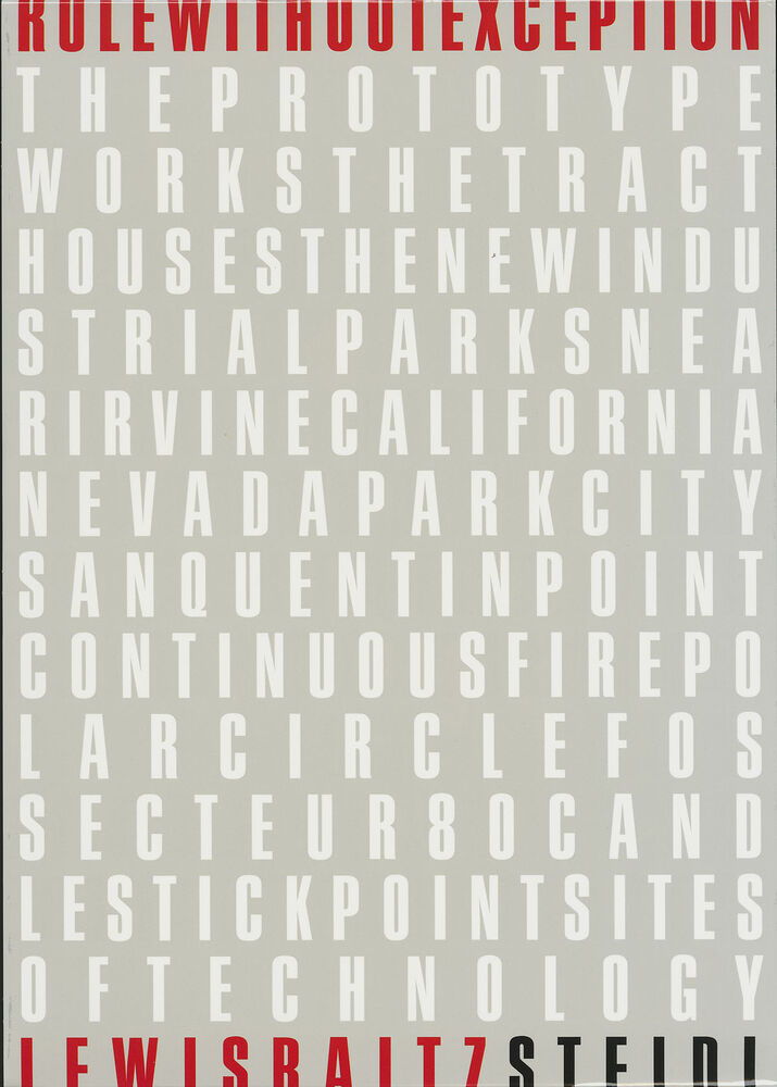 ルイス・ボルツ 写真集: LEWIS BALTZ: Rule Without Exception / Only Exceptions