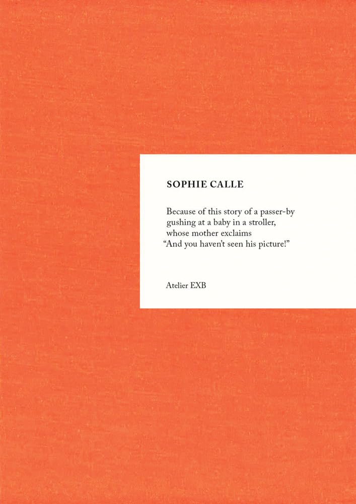 ソフィ・カル 写真集: SOPHIE CALLE: BECAUSE 【英語版】