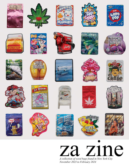 za zine: A Collection of Weed Bags Found in New York City November 2023 to February 2024