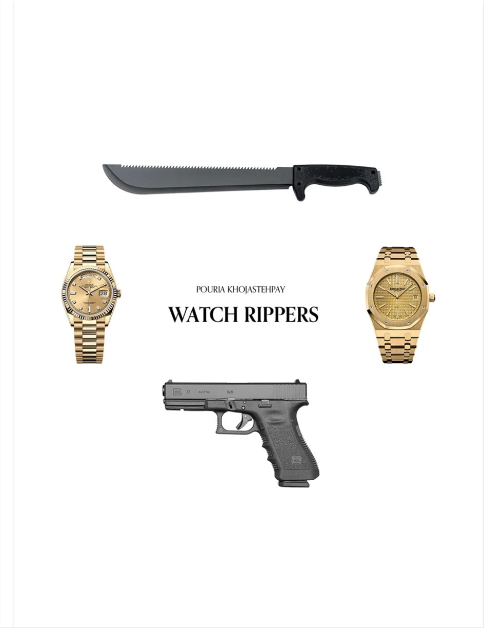 POURIA KHOJASTEHPAY: WATCH RIPPERS - 高級時計盗難ガイド | flotsam books